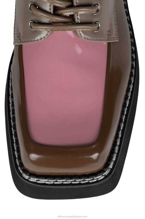 vrouwen Jeffrey Campbell boeken bruine doos roze multi V2LZ1245 platform pomp