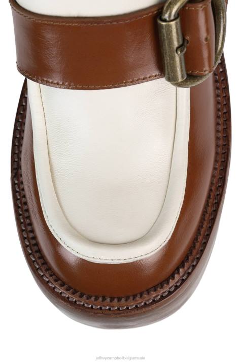 vrouwen Jeffrey Campbell compenseren bruin ivoor V2LZ63 platform pomp