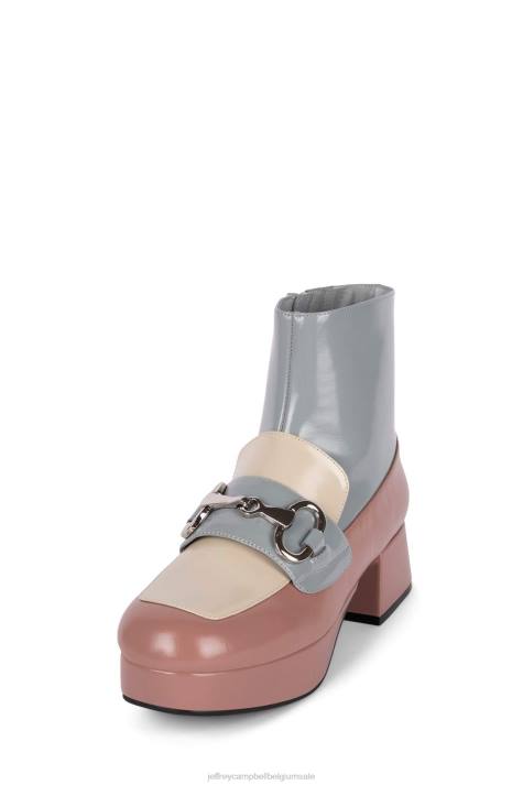 vrouwen Jeffrey Campbell prepster mauve creme blauw V2LZ1257 platform pomp