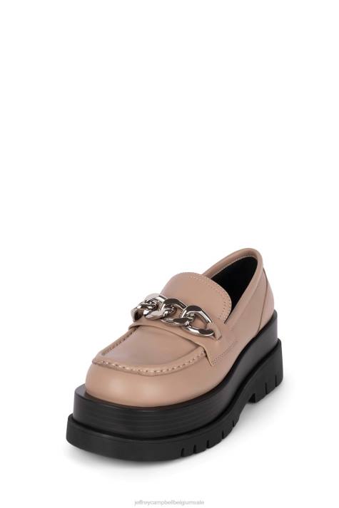 vrouwen Jeffrey Campbell reces-mv stoffig natuurlijk V2LZ1248 platform pomp