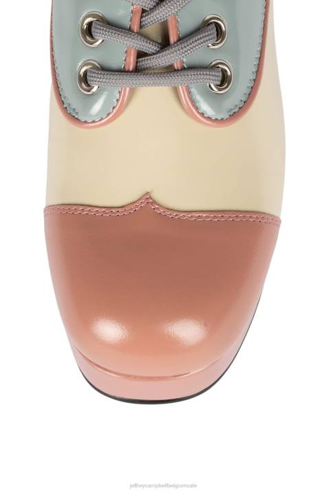 vrouwen Jeffrey Campbell school mauve creme blauw V2LZ1259 platform pomp