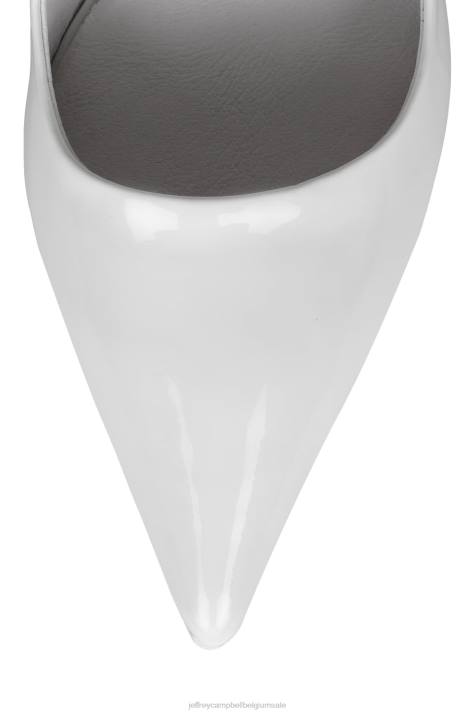 vrouwen Jeffrey Campbell siouxsie wit patent V2LZ1278 platform pomp