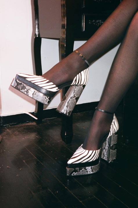 vrouwen Jeffrey Campbell spelonu-f zwart wit zebra multi V2LZ1287 platform pomp