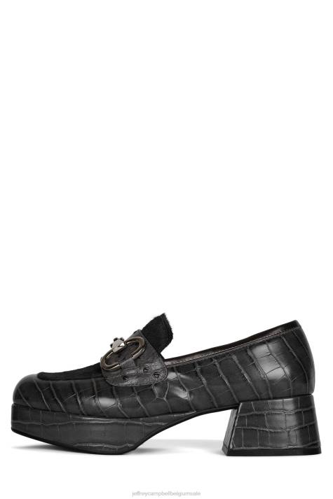 vrouwen Jeffrey Campbell student-2f grijze multi V2LZ1272 platform pomp