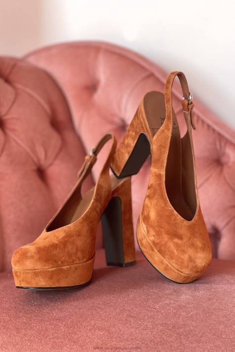 vrouwen Jeffrey Campbell wed er op kameel suède V2LZ1305 platform pomp