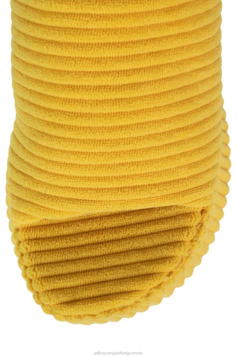 vrouwen Jeffrey Campbell 6tien-2 gele streep badstof V2LZ40 platform sandaal