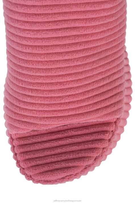 vrouwen Jeffrey Campbell 6tien-2 roze gestreepte badstof V2LZ38 platform sandaal