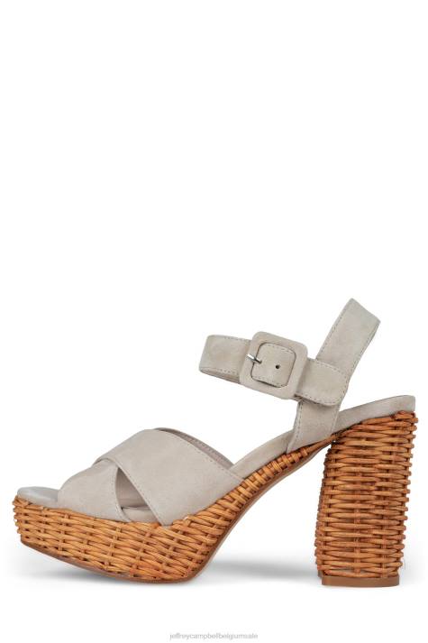 vrouwen Jeffrey Campbell amma-2w ijs suède V2LZ1097 platform sandaal