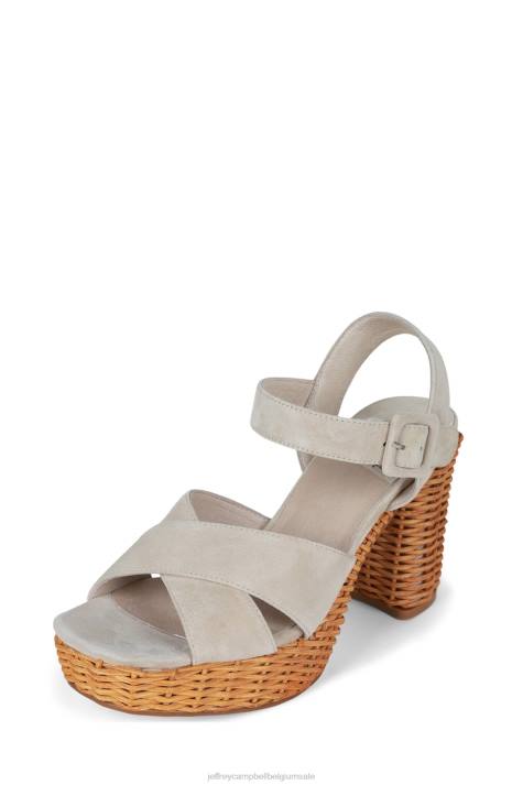 vrouwen Jeffrey Campbell amma-2w ijs suède V2LZ1097 platform sandaal