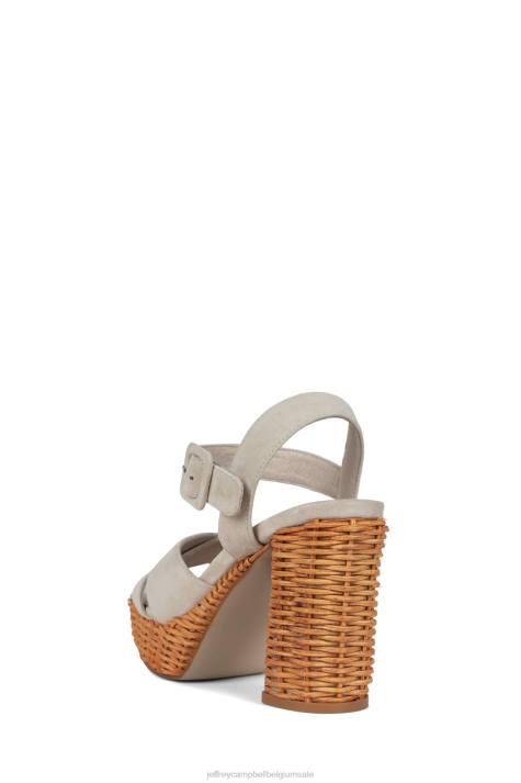 vrouwen Jeffrey Campbell amma-2w ijs suède V2LZ1097 platform sandaal