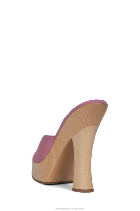 vrouwen Jeffrey Campbell anna roze denim V2LZ1130 platform sandaal