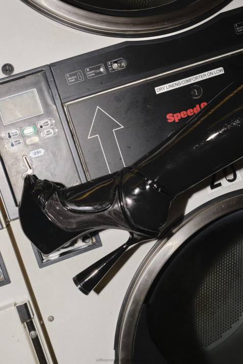 vrouwen Jeffrey Campbell atmosfeer zwart lakzwart gaas V2LZ1032 platform sandaal