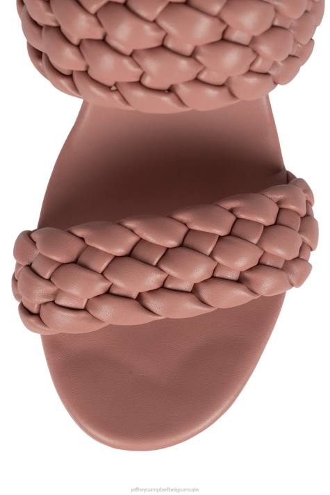 vrouwen Jeffrey Campbell bamba stoffig roze V2LZ1116 platform sandaal