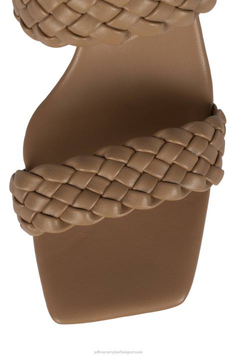 vrouwen Jeffrey Campbell delicatesse donker naakt V2LZ1114 platform sandaal