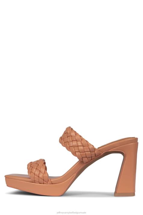 vrouwen Jeffrey Campbell delicatesse perzik V2LZ1110 platform sandaal