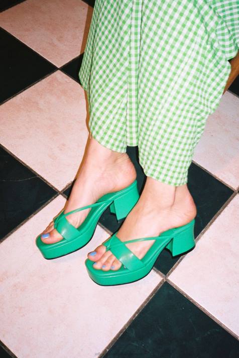 vrouwen Jeffrey Campbell dierlijk Fel groen V2LZ996 platform sandaal