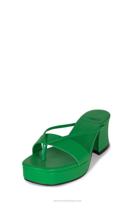 vrouwen Jeffrey Campbell dierlijk Fel groen V2LZ996 platform sandaal