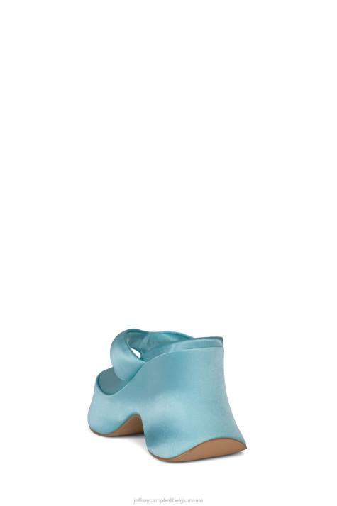 vrouwen Jeffrey Campbell druppelen hemelsblauw satijn V2LZ34 platform sandaal