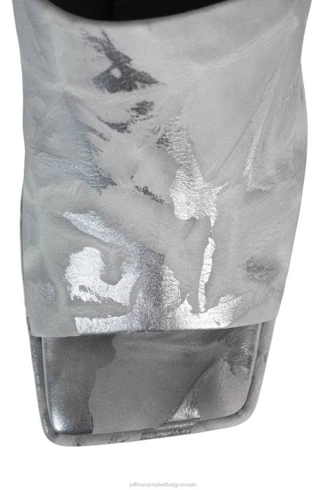 vrouwen Jeffrey Campbell enthousiast grijs zilver V2LZ976 platform sandaal
