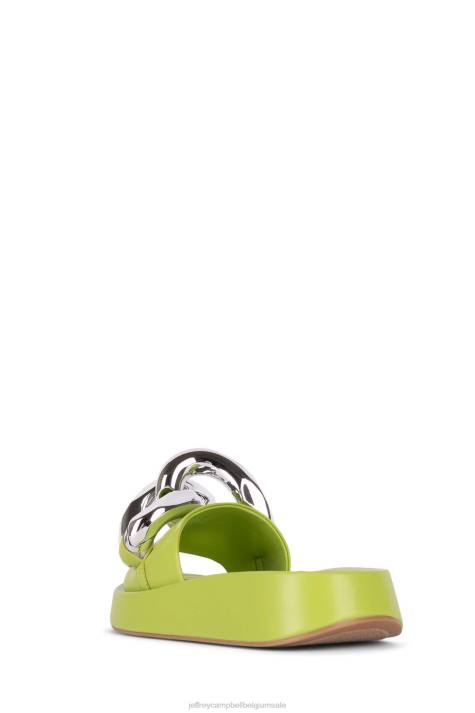 vrouwen Jeffrey Campbell epirus groen zilver V2LZ1210 platform sandaal