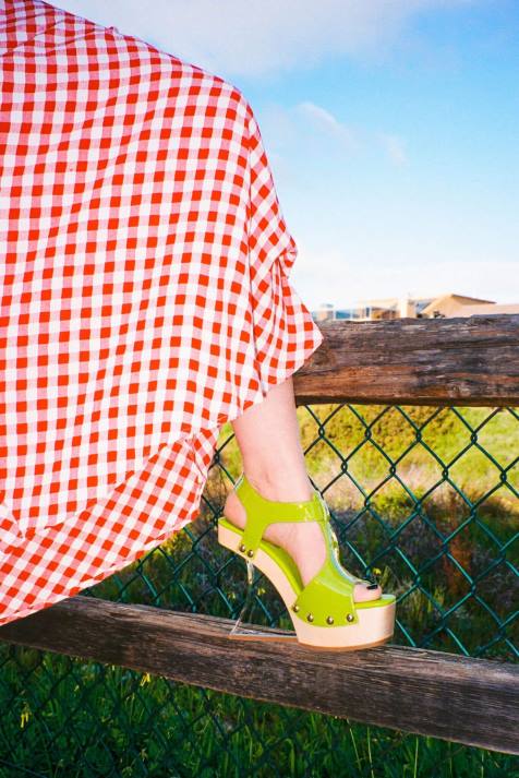 vrouwen Jeffrey Campbell gallerij groen lakzilver V2LZ944 platform sandaal