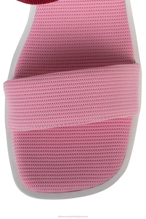 vrouwen Jeffrey Campbell gefocust roze rode combi V2LZ44 platform sandaal