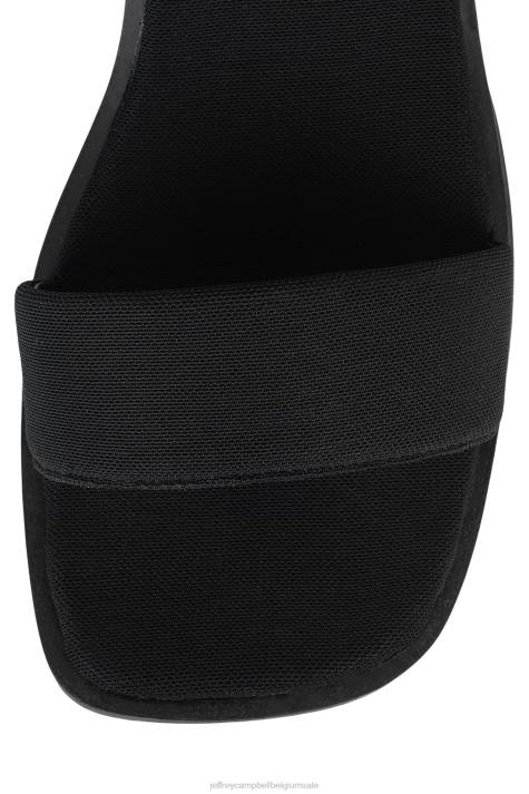 vrouwen Jeffrey Campbell gefocust zwart V2LZ43 platform sandaal
