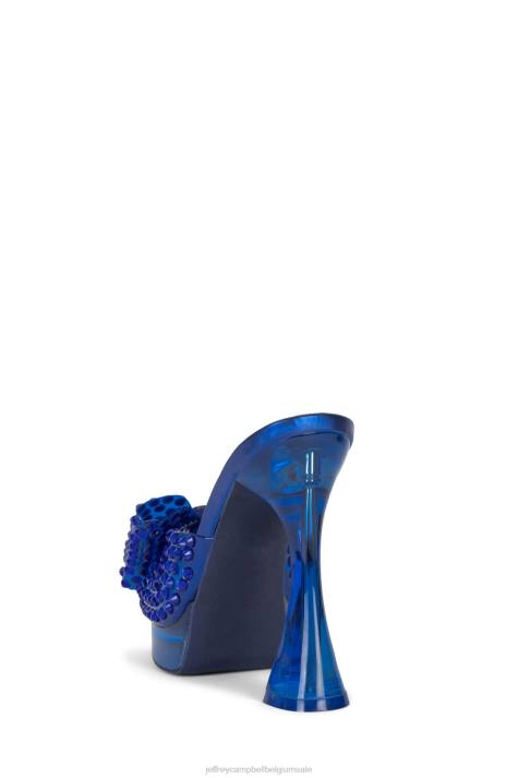 vrouwen Jeffrey Campbell gemina blauwe combi V2LZ1019 platform sandaal