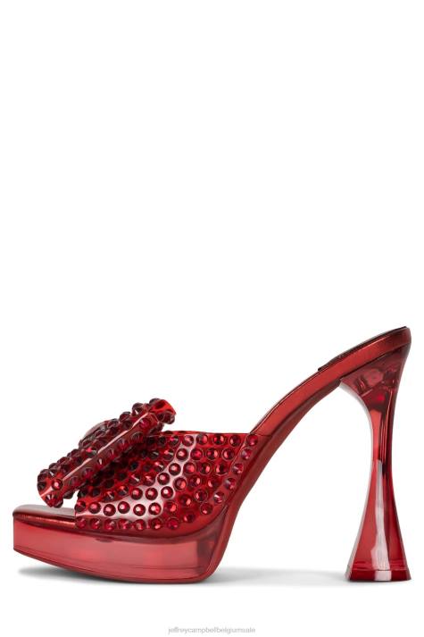 vrouwen Jeffrey Campbell gemina rode combi V2LZ1018 platform sandaal