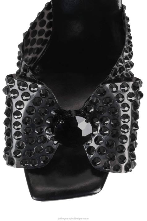 vrouwen Jeffrey Campbell gemina zwarte combi V2LZ1020 platform sandaal