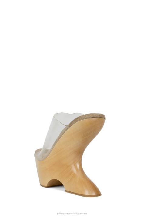 vrouwen Jeffrey Campbell gia-2 duidelijk V2LZ1071 platform sandaal