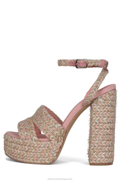 vrouwen Jeffrey Campbell gieren roze multi V2LZ1174 platform sandaal