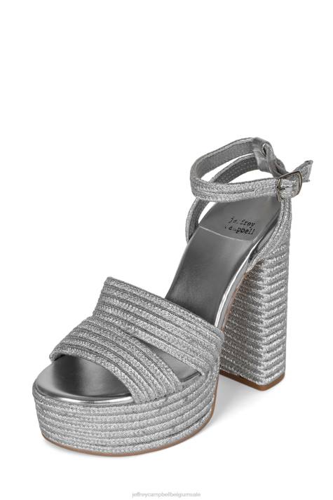 vrouwen Jeffrey Campbell gieren zilver V2LZ1175 platform sandaal
