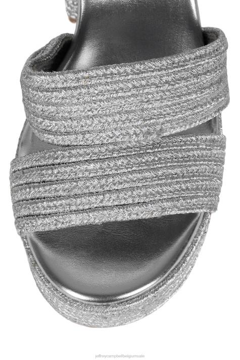 vrouwen Jeffrey Campbell gieren zilver V2LZ1175 platform sandaal