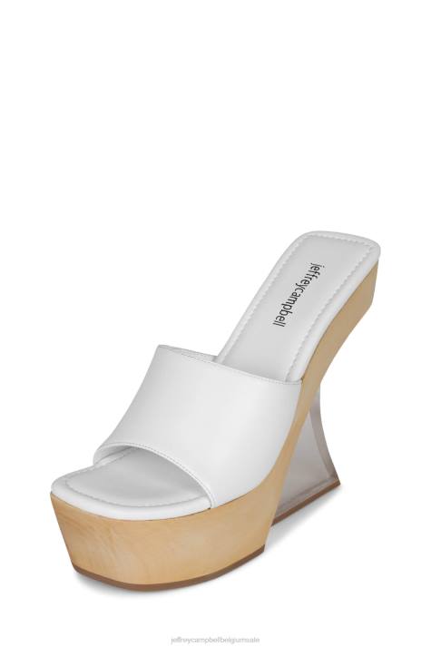 vrouwen Jeffrey Campbell helder wit V2LZ1062 platform sandaal