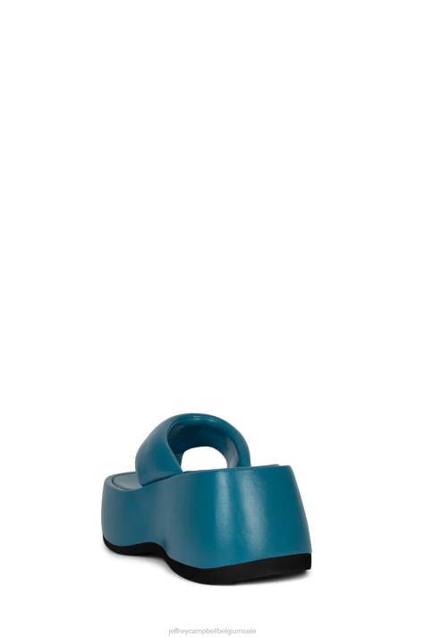 vrouwen Jeffrey Campbell huilebalk blauw V2LZ247 platform sandaal