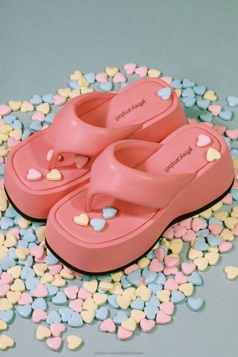 vrouwen Jeffrey Campbell huilebalk roze V2LZ246 platform sandaal