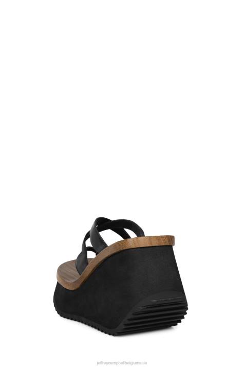 vrouwen Jeffrey Campbell hypnotiseren zwart V2LZ980 platform sandaal