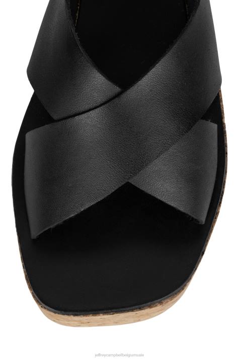 vrouwen Jeffrey Campbell itzelie zwart V2LZ1137 platform sandaal
