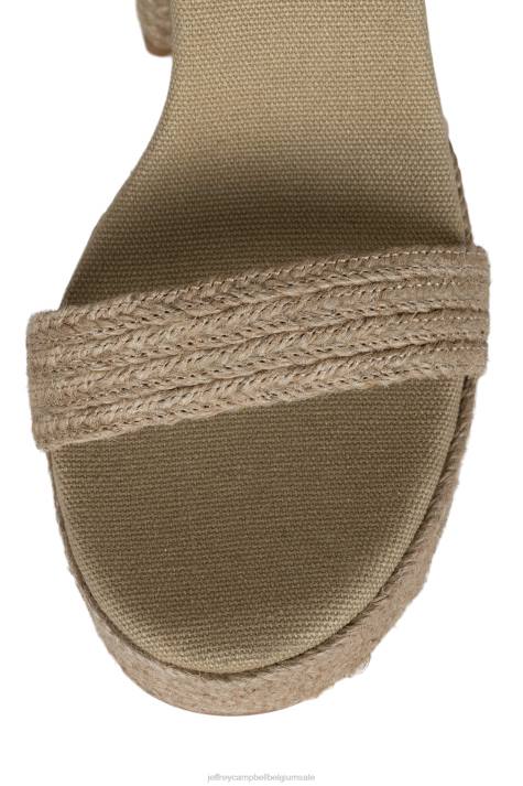 vrouwen Jeffrey Campbell jachtig bruinen V2LZ1171 platform sandaal