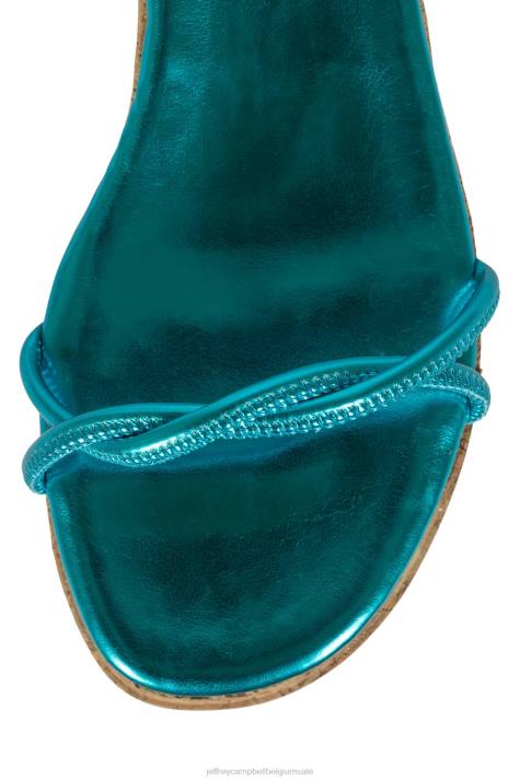 vrouwen Jeffrey Campbell kamille aqua-metallic V2LZ1167 platform sandaal
