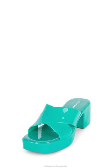 vrouwen Jeffrey Campbell kauwgom groente V2LZ179 platform sandaal