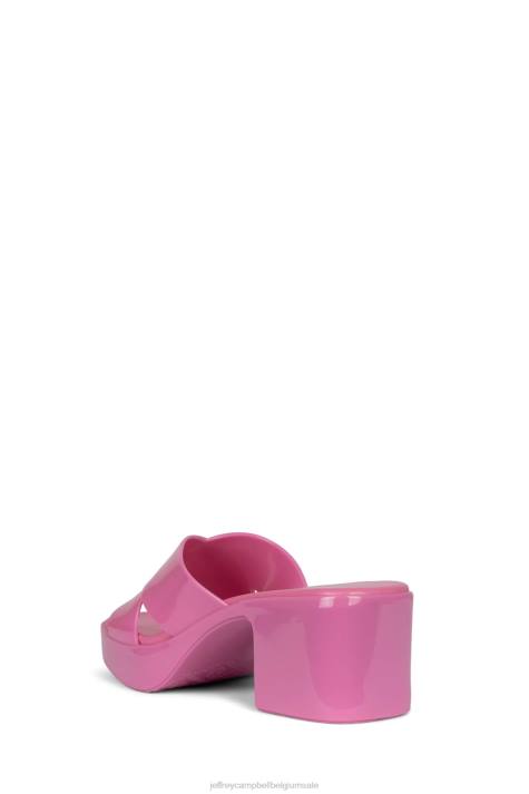 vrouwen Jeffrey Campbell kauwgom helder roze glanzend V2LZ144 platform sandaal