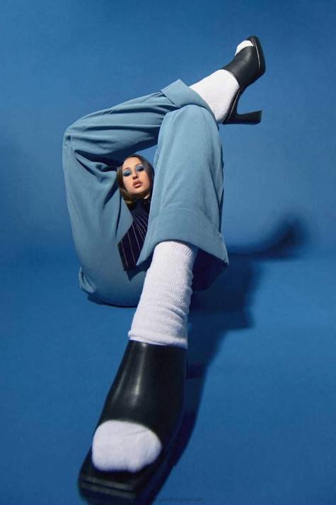 vrouwen Jeffrey Campbell kaviaar bleekroze V2LZ1079 platform sandaal