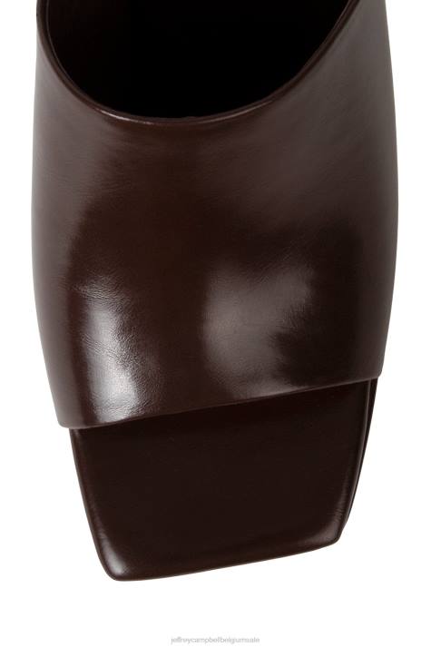 vrouwen Jeffrey Campbell kaviaar bruin V2LZ1081 platform sandaal