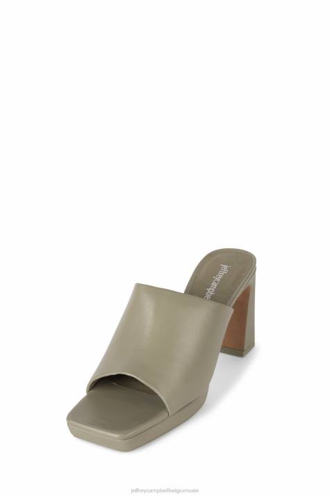 vrouwen Jeffrey Campbell kaviaar olijf V2LZ1215 platform sandaal