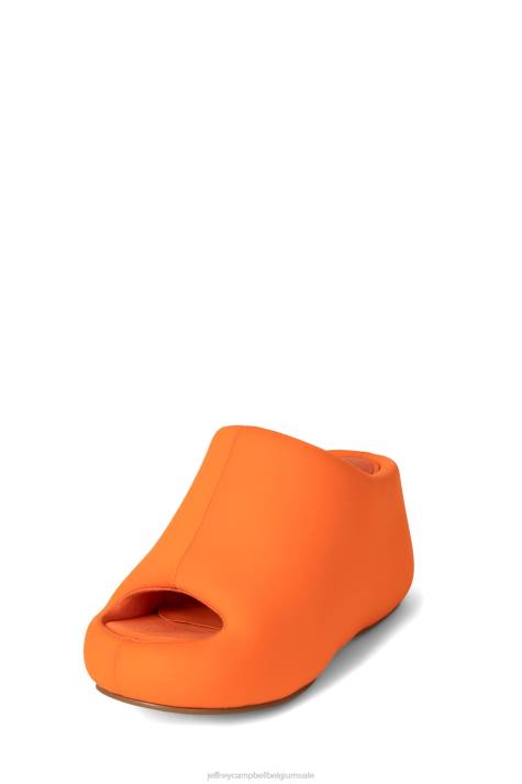 vrouwen Jeffrey Campbell kruiser oranje neopreen V2LZ6 platform sandaal