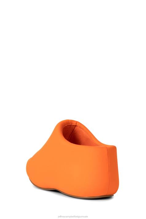 vrouwen Jeffrey Campbell kruiser oranje neopreen V2LZ6 platform sandaal