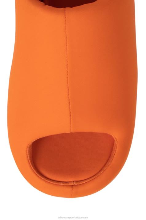 vrouwen Jeffrey Campbell kruiser oranje neopreen V2LZ6 platform sandaal