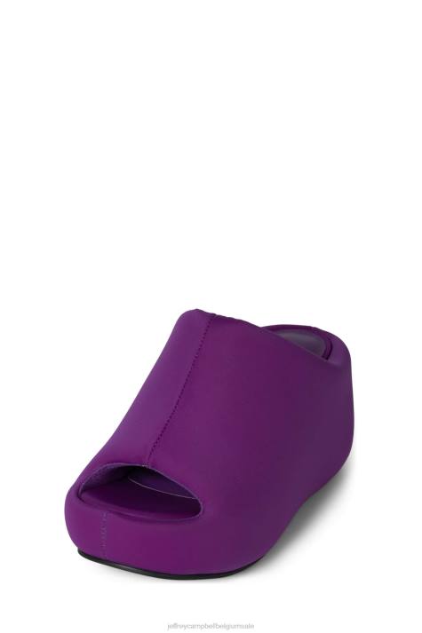 vrouwen Jeffrey Campbell kruiser paars neopreen V2LZ7 platform sandaal